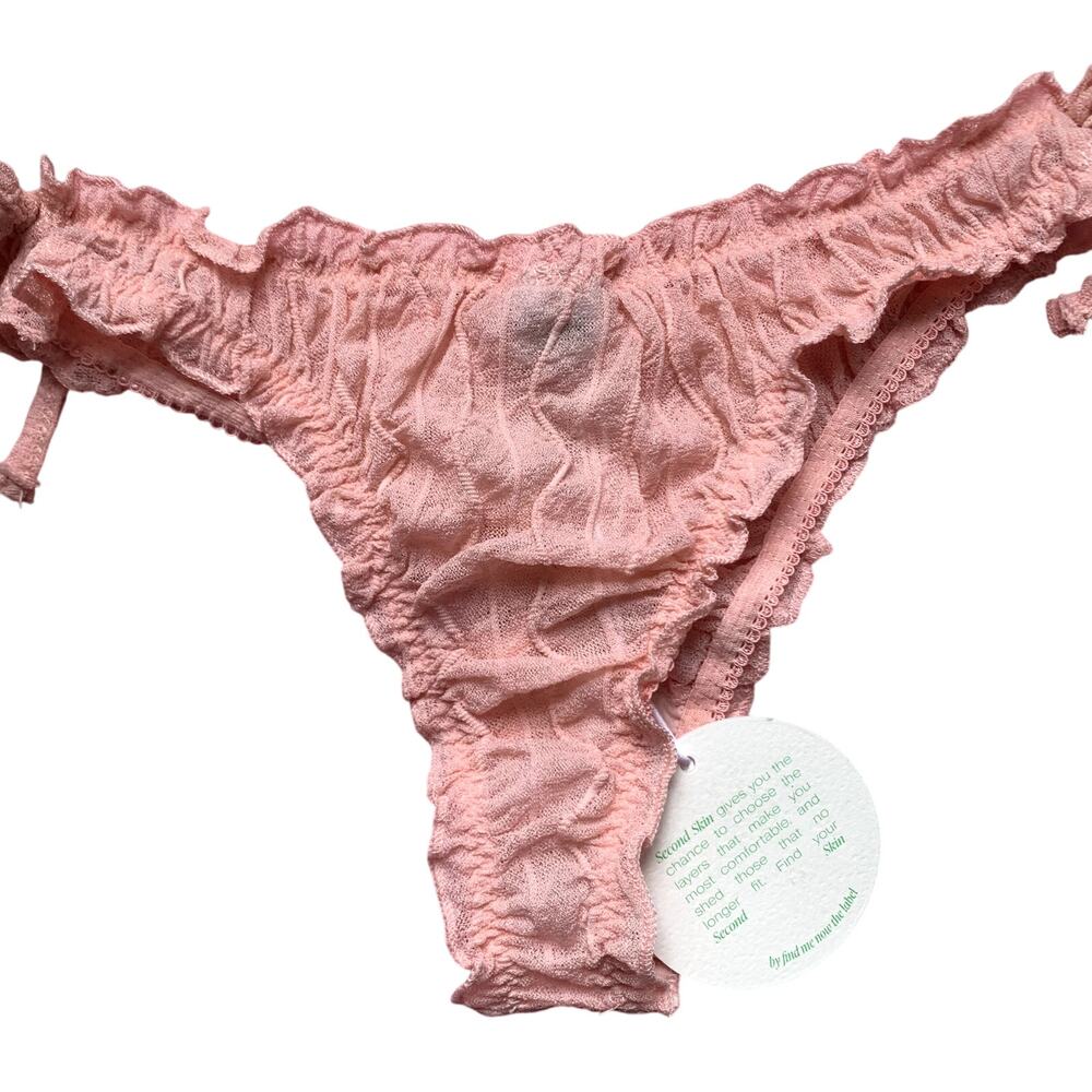 NWT Find Me Now Second Skin Coquette Pink Mesh Women's Panties